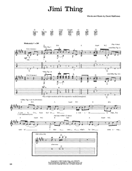 page one of Jimi Thing (Guitar Tab)