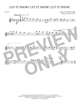 page one of Let It Snow! Let It Snow! Let It Snow! (Flute Solo)