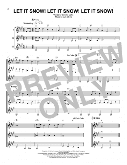 page one of Let It Snow! Let It Snow! Let It Snow! (Guitar Ensemble)