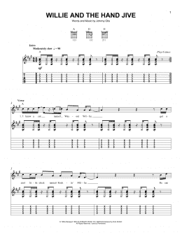 page one of Willie And The Hand Jive (Easy Guitar Tab)