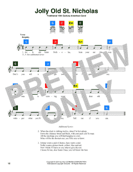 page one of Jolly Old St. Nicholas (ChordBuddy)