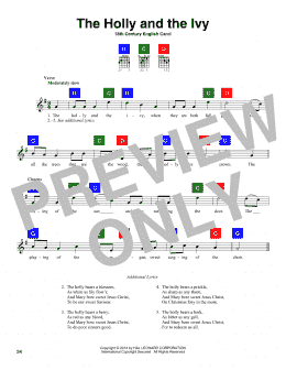 page one of The Holly And The Ivy (ChordBuddy)