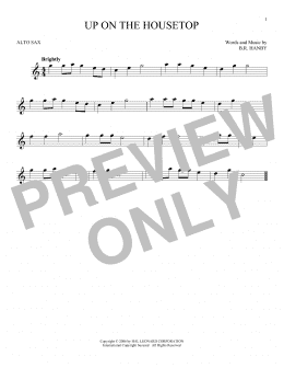 page one of Up On The Housetop (Alto Sax Solo)