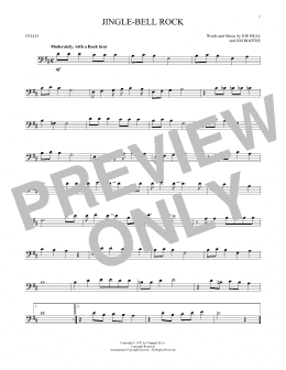 page one of Jingle Bell Rock (Cello Solo)