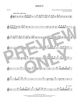 page one of Shout (Flute Solo)