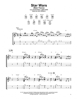 page one of Star Wars (Main Theme) (Easy Ukulele Tab)