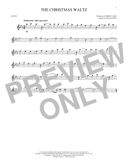 page one of The Christmas Waltz (Flute Solo)