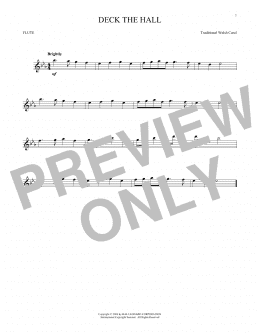 page one of Deck The Hall (Flute Solo)