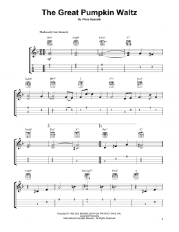 page one of The Great Pumpkin Waltz (Ukulele)