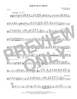 page one of Zoot Suit Riot (Cello Solo)