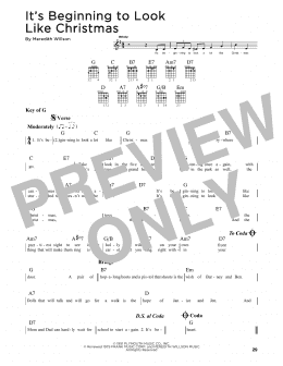 page one of It's Beginning To Look Like Christmas (Guitar Cheat Sheet)