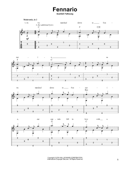 page one of Fennario (Solo Guitar)