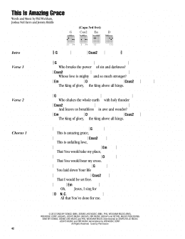 page one of This Is Amazing Grace (Guitar Chords/Lyrics)