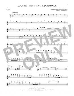 page one of Lucy In The Sky With Diamonds (Flute Solo)