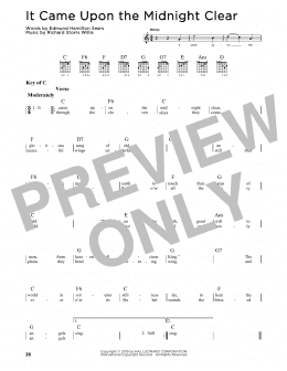 page one of It Came Upon The Midnight Clear (Guitar Cheat Sheet)