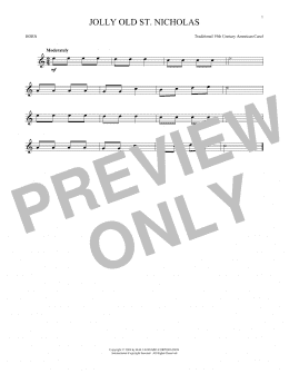 page one of Jolly Old St. Nicholas (French Horn Solo)