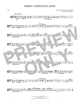 page one of Merry Christmas, Baby (Viola Solo)