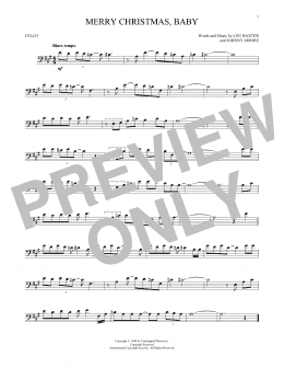 page one of Merry Christmas, Baby (Cello Solo)