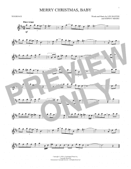 page one of Merry Christmas, Baby (Tenor Sax Solo)