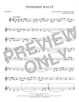 page one of Tennessee Waltz (Trumpet Solo)