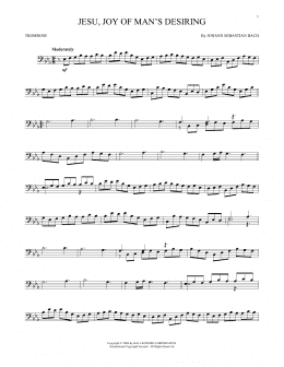 page one of Jesu, Joy Of Man's Desiring (Trombone Solo)