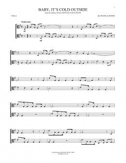 page one of Baby, It's Cold Outside (Viola Solo)