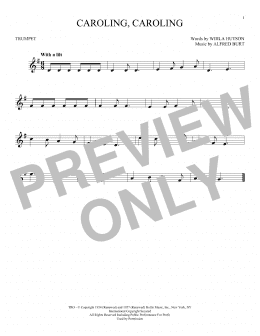 page one of Caroling, Caroling (Trumpet Solo)