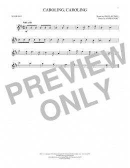 page one of Caroling, Caroling (Tenor Sax Solo)