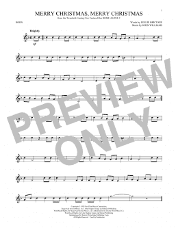 page one of Merry Christmas, Merry Christmas (French Horn Solo)