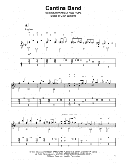 page one of Cantina Band (from Star Wars: A New Hope) (Solo Guitar)