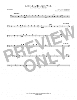 page one of Little April Shower (Trombone Solo)