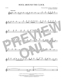 page one of Rock Around The Clock (Flute Solo)