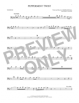 page one of Peppermint Twist (Trombone Solo)