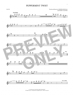 page one of Peppermint Twist (Flute Solo)