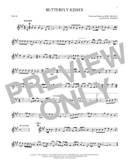 page one of Butterfly Kisses (Violin Solo)