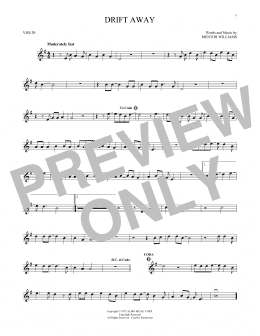 page one of Drift Away (Violin Solo)