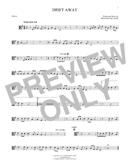 page one of Drift Away (Viola Solo)