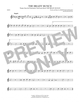 page one of The Brady Bunch (French Horn Solo)