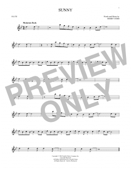 page one of Sunny (Flute Solo)