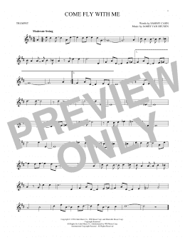 page one of Come Fly With Me (Trumpet Solo)