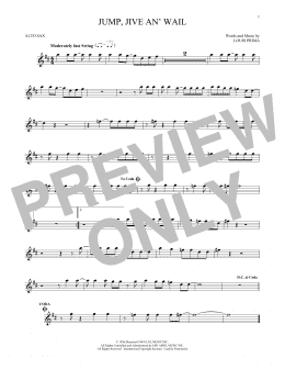 page one of Jump, Jive An' Wail (Alto Sax Solo)