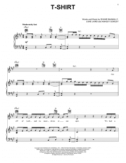 page one of T-Shirt (Piano, Vocal & Guitar Chords (Right-Hand Melody))