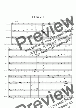 page one of Chorale 1