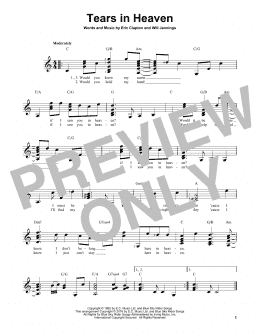 Tears in Heaven (Lead sheet with lyrics ) Sheet music for Piano (Solo) Easy
