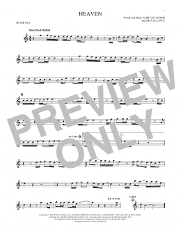 page one of Heaven (Tenor Sax Solo)