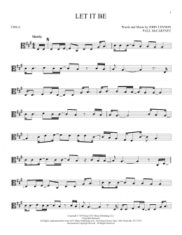 page one of Let It Be (Viola Solo)