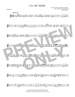 page one of I'll Be There (Trumpet Solo)