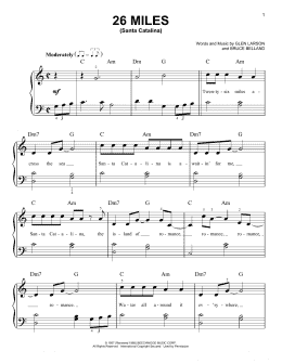 page one of 26 Miles (Santa Catalina) (Easy Piano)