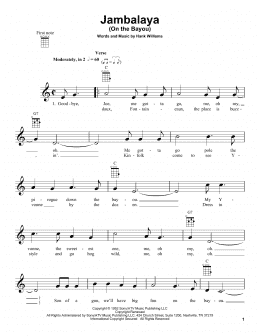 page one of Jambalaya (On The Bayou) (Ukulele)