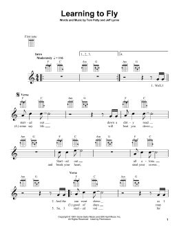 page one of Learning To Fly (Ukulele)